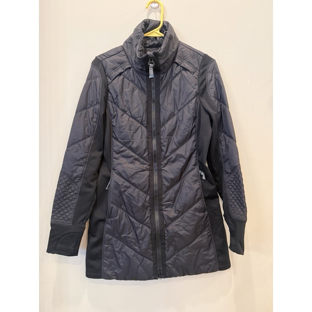 Athleta Rock Ridge Parka‎ Puffer Jacket Full Zip Black Women's Size Small
